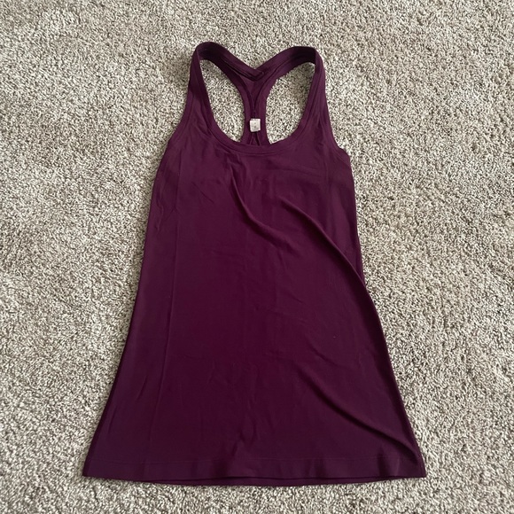 Lululemon Cool Racerback Tank, 4, Purple (Plum) - Picture 5 of 6